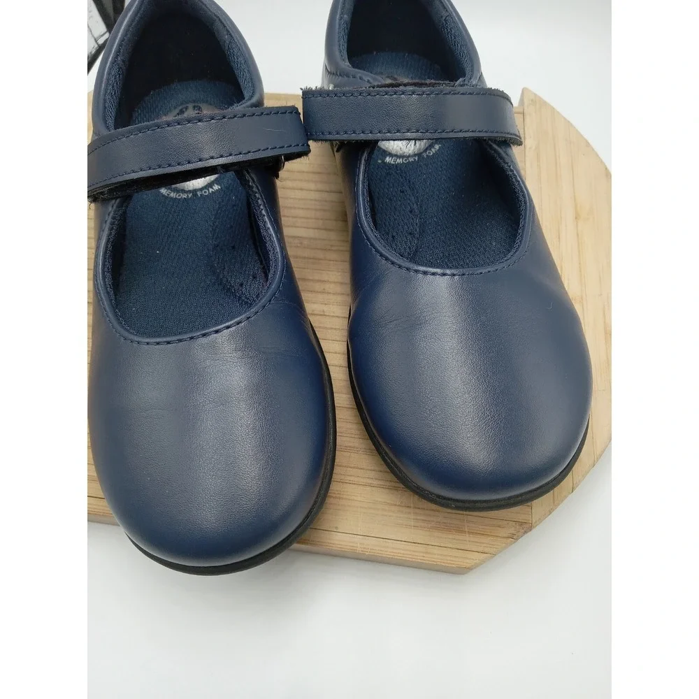 Hush Puppies Girl Shoes 12 Wide Lexi Navy Blue Leather School‎ or Formal